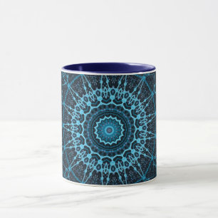 Mandala Geometric Circle Fractal Retro Hippie Mug