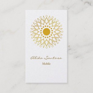 Mandala Gold Business Card