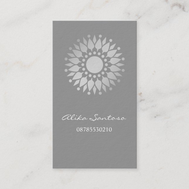 Mandala Gold Business Card (Front)