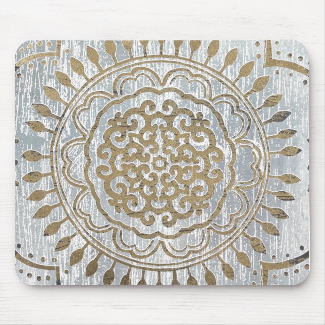 Mandala Gold Design Mouse Mat (Front)