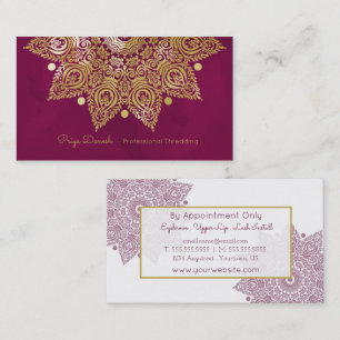 Mandala Gold Foil Business Card