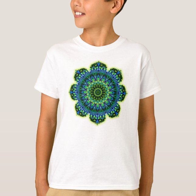 Mandala green blue T-Shirt (Front)