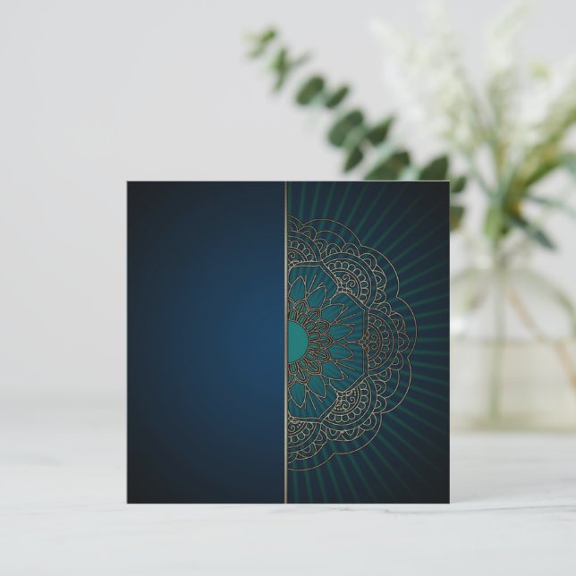 Mandala - Greeting Card (Standing Front)