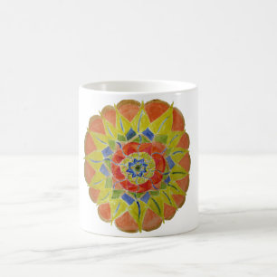 Mandala hand painted Art White Mug