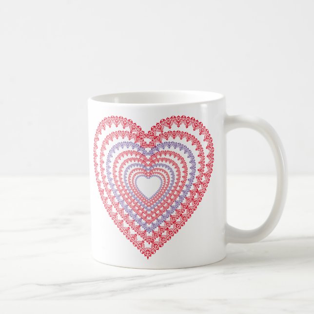 Mandala Heart Coffee Mug (Right)