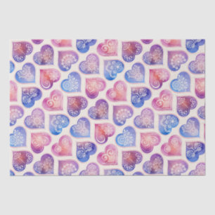 Mandala Hearts Pattern Tissue Paper