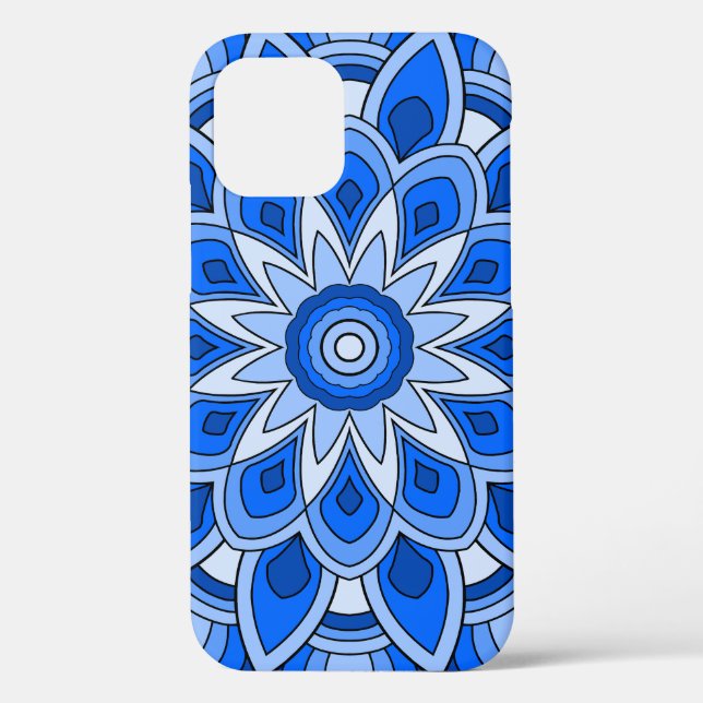 Mandala in blue Case-Mate iPhone case (Back)