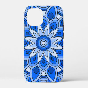 Mandala in blue iPhone 12 mini case