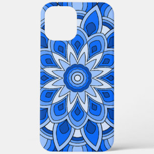 Mandala in blue iPhone 12 pro max case