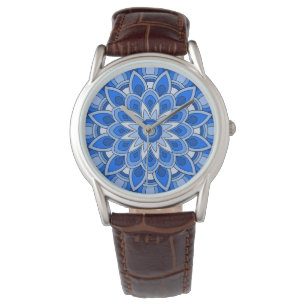Mandala in blue eWatch Watch
