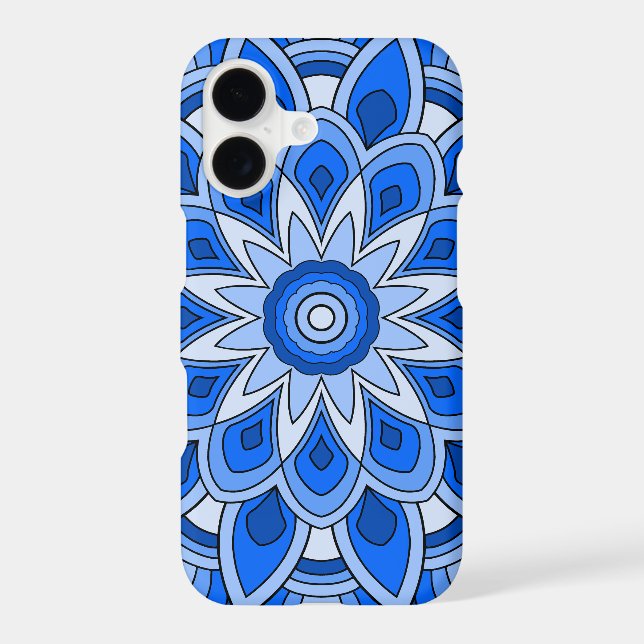 Mandala in blue samsung galaxy s21+ case (Back)