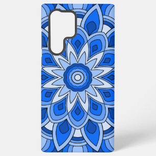 Mandala in blue samsung galaxy case