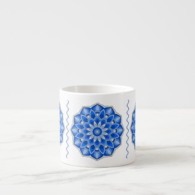 Mandala in blue Specialty Mug (Front)
