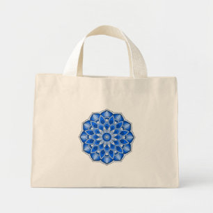 Mandala in blue Tote Bag