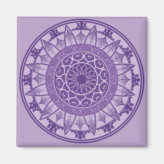 Mandala in Purple Magnet