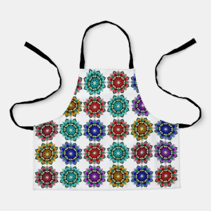 Mandala in various colours apron