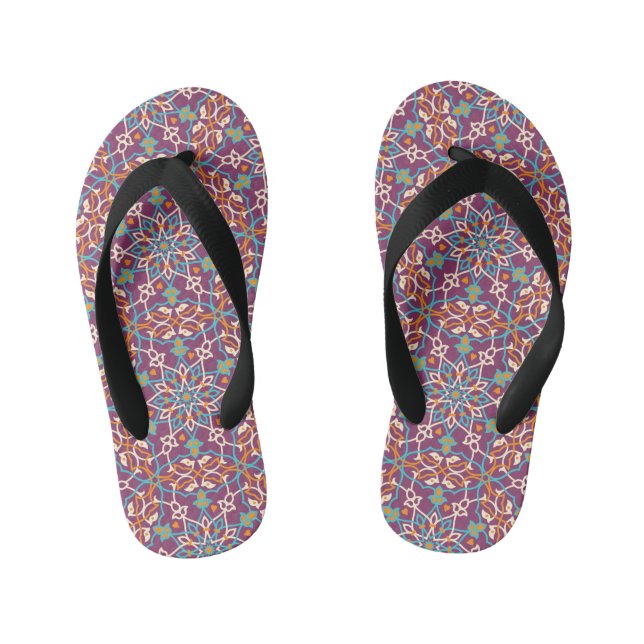 Mandala Inspiration 5 Kid's Flip Flops (Footbed)