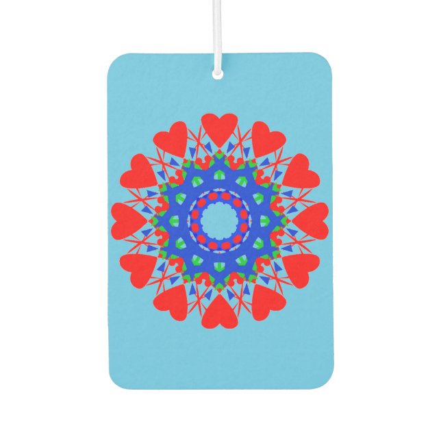 Mandala Island Breeze Air Freshener (Front)