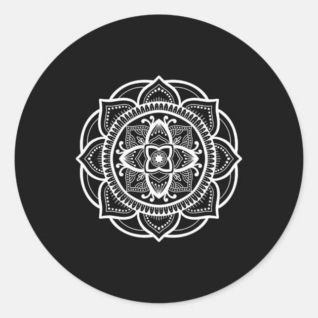 Mandala K310 Classic Round Sticker (Front)