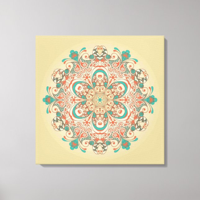 Mandala Kaleidoscop - Wrapped Canvas (Front)