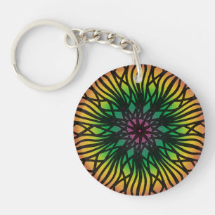 Mandala Key Ring