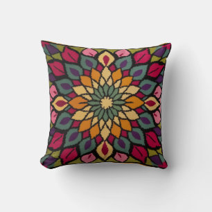 Mandala Kilim Lumbar Pillows: Artisanal Beauty Cushion