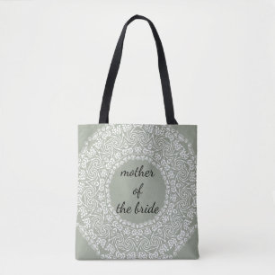 Mandala Lace Mother of The Bride Wedding Swirl Tote Bag