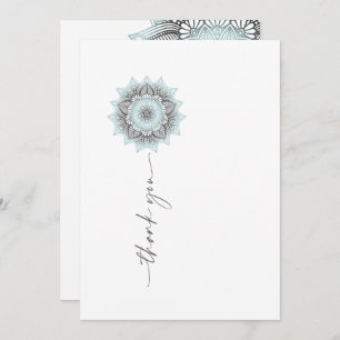 Mandala Lace Wedding Thank You Lt. Blue ID968 