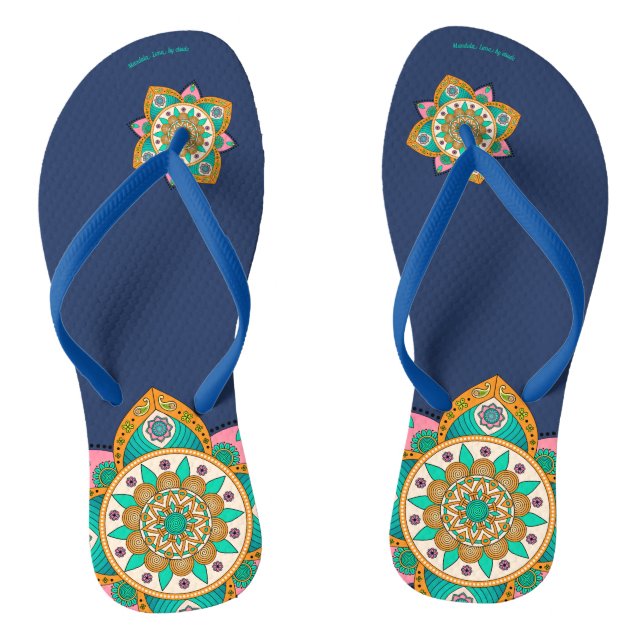 Mandala Lima Flip Flops (Footbed)