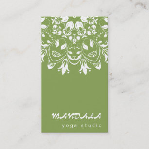 MANDALA LOGO CUSTOMIZED YOGA  INSTRUCTOR BUSINESS CARD