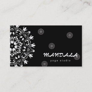 MANDALA LOGO CUSTOMIZED YOGA  INSTRUCTOR BUSINESS CARD