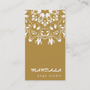 MANDALA LOGO CUSTOMIZED YOGA  INSTRUCTOR BUSINESS CARD