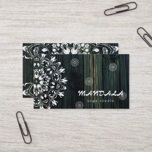 MANDALA LOGO CUSTOMIZED YOGA INSTRUCTOR BUSINESS CARD