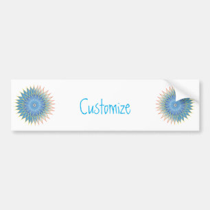 Mandala Lotus Blossom Thunder_Cove Bumper Sticker