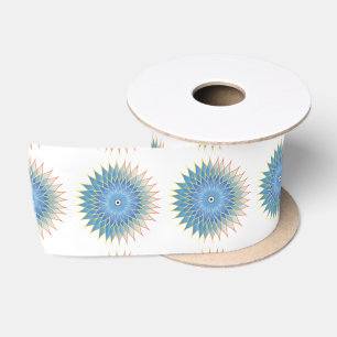 Mandala Lotus Blossom Thunder_Cove Satin Ribbon