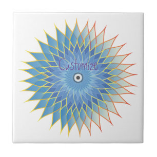 Mandala Lotus Blossom Thunder_Cove Tile