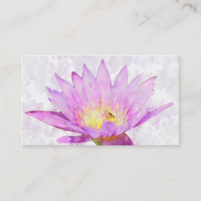 MANDALA LOTUS CUSTOMIZED YOGA  INSTRUCTOR BUSINESS CARD (Front)