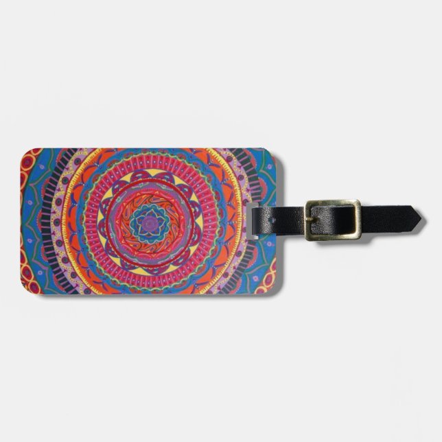 Mandala luggage tag (Front Horizontal)