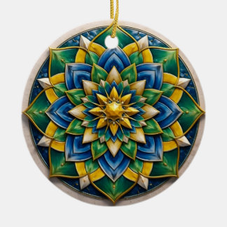 Mandala Luxe Keychain - 01 Ceramic Tree Decoration