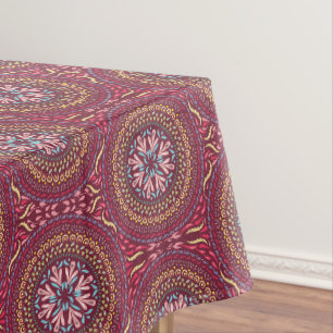 Mandala Magenta Tablecloth