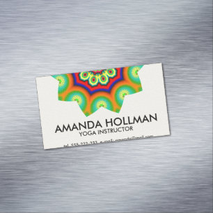 Mandala Magnetic Business Card