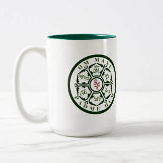 Mandala Mantra Two-Tone Coffee Mug