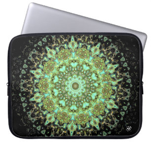 Mandala monsters laptop sleeve