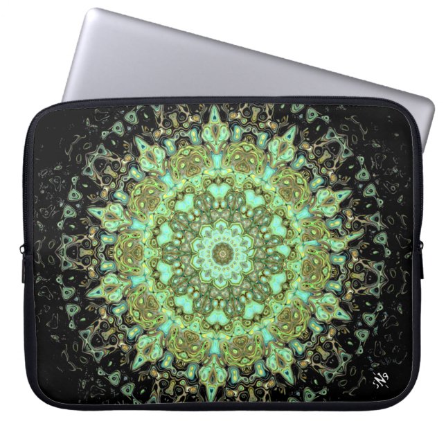 Mandala monsters laptop sleeve (Front)