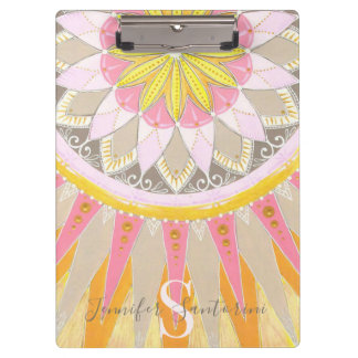 Mandala Morning Sun Fashionable Clipboard