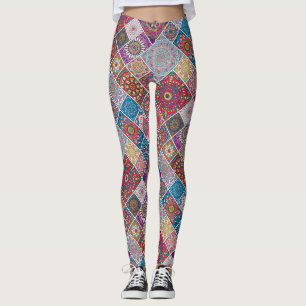 Mandala/Moroccan Tile Pattern Leggings