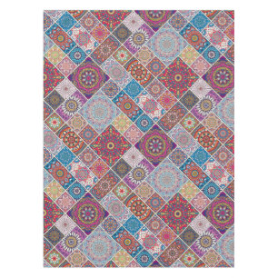 Mandala/Moroccan Tile Pattern Tablecloth