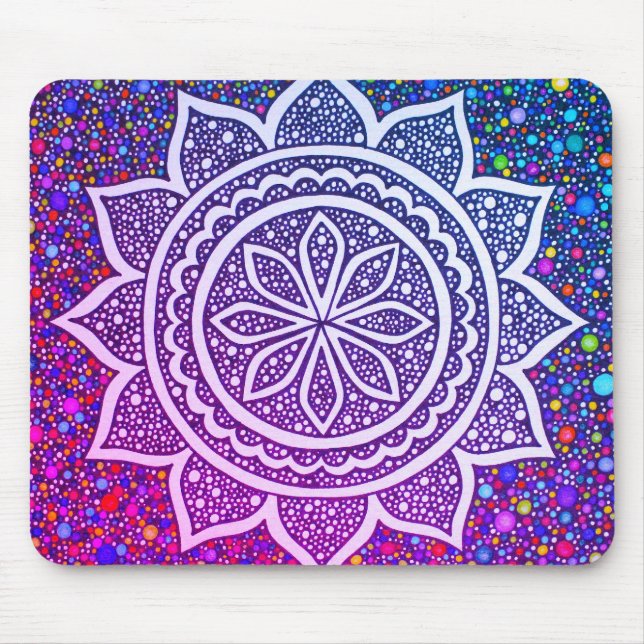 Mandala Mosaic 2025 Mouse Mat (Front)