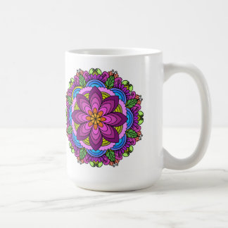 Mandala Mug: Lotus Bloom Mandala Coffee Mug