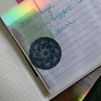 Mandala Nature Floral Classic Round Sticker